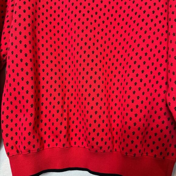 Vintage Pasta sweatshirt long sleeve red & black Cotton blend unisex size S to M - Picture 6 of 9